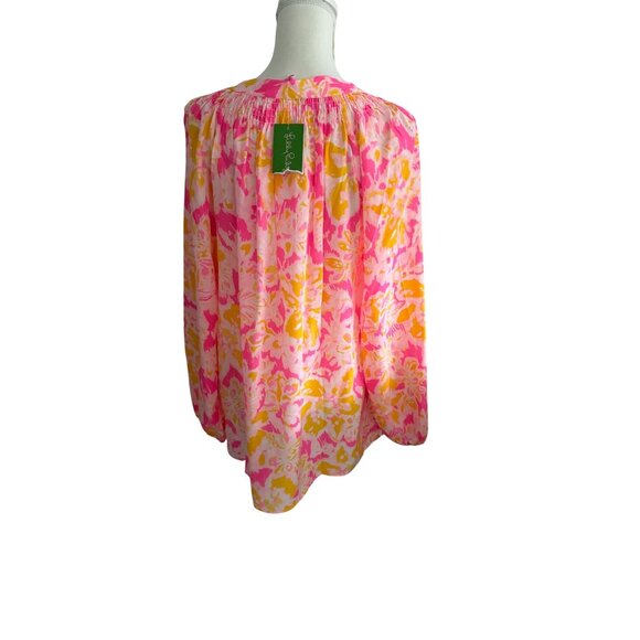 LILLY PULITZER Kir Royale Oh La La Long Sleeve Else Top Size XL NEW NWT - Picture 7 of 9